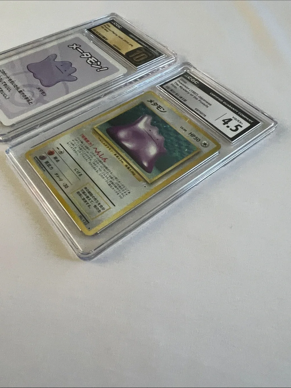 CGC Graded Japanese Ditto Pokémon Card Set — Purple Ditto